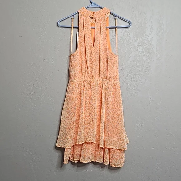 NWT Sienna Sky Orange Dress Medium - Picture 5 of 5